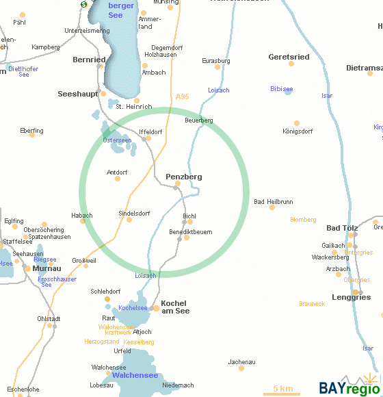 map of Penzberg